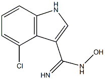 4-CHLORO-N-HYDROXYINDOLE-3-CARBOXAMIDINE Struktur