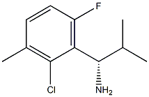 (1S)-1-(2-CHLORO-6-FLUORO-3-METHYLPHENYL)-2-METHYLPROPYLAMINE Struktur