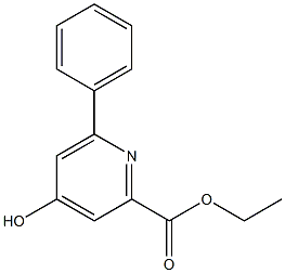 ETHYL 4-HYDROXY-6-PHENYLPYRIDINE-2-CARBOXYLATE Struktur