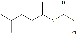 2-CHLORO-N-(1,4-DIMETHYLPENTYL)ACETAMIDE Struktur