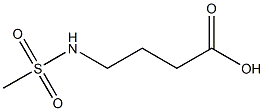 4-[(METHYLSULFONYL)AMINO]BUTANOIC ACID Struktur