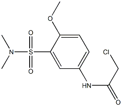 2-CHLORO-N-[3-[(DIMETHYLAMINO)SULFONYL]-4-METHOXYPHENYL]ACETAMIDE Struktur