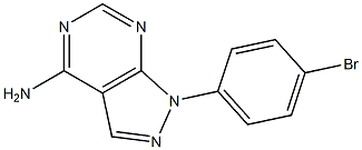 1-(4-BROMOPHENYL)-1H-PYRAZOLO[3,4-D]PYRIMIDIN-4-AMINE Struktur