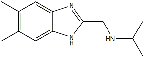 (5,6-DIMETHYL-1H-BENZOIMIDAZOL-2-YLMETHYL)-ISOPROPYL-AMINE Struktur