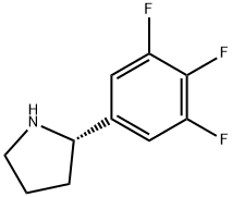 (2S)-2-(3,4,5-TRIFLUOROPHENYL)PYRROLIDINE Struktur