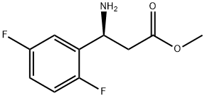 METHYL (3S)-3-AMINO-3-(2,5-DIFLUOROPHENYL)PROPANOATE Struktur