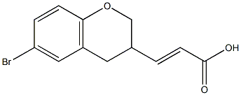 (2E)-3-(6-BROMO-3,4-DIHYDRO-2H-CHROMEN-3-YL)ACRYLIC ACID Struktur