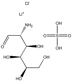 GLUCOSAMINE SULFATE LITHIUM CHLORIDE Struktur