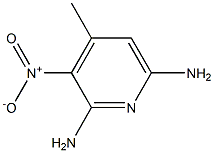 4-METHYL-3-NITROPYRIDINE-2,6-DIAMINE Struktur