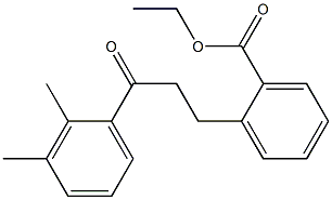 3-(2-CARBOETHOXYPHENYL)-2',3'-DIMETHYLPROPIOPHENONE Struktur