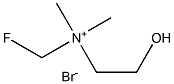 ETHANAMINIUM, N-(FLUOROMETHYL)-2-HYDROXY-N,N-DIMETHYL-, BROMIDE Struktur