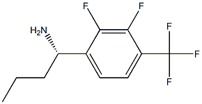 (1S)-1-[2,3-DIFLUORO-4-(TRIFLUOROMETHYL)PHENYL]BUTYLAMINE Struktur