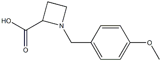 1-(4-METHOXY-BENZYL)-AZETIDINE-2-CARBOXYLIC ACID Struktur