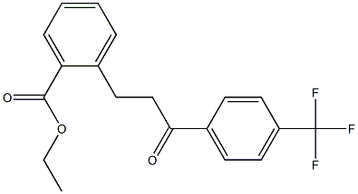 3-(2-CARBOETHOXYPHENYL)-4'-TRIFLUOROMETHYLPROPIOPHENONE Struktur