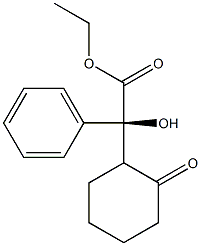 (S)-2-(2'-OXOCYCLOHEXYL)-2-PHENYLGLYCOLIC ACID ETHYL ESTER Struktur