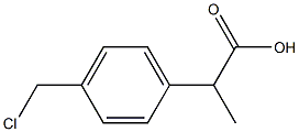 2-(4-CHLOROMETHYL-PHENYL)-PROPIONIC ACID Struktur