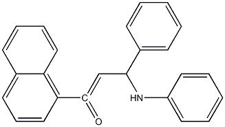 1-NAPHTHALEN-1-YL-3-PHENYL-3-PHENYLAMINO-PROPENONE Struktur