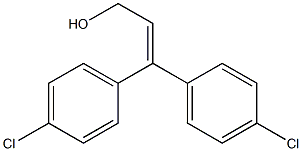 3,3-BIS-(4-CHLORO-PHENYL)-PROP-2-EN-1-OL Struktur