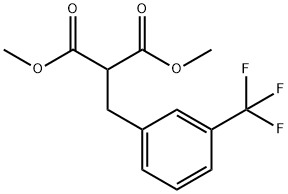 DIMETHYL (3-TRIFLUOROMETHYLBENZYL)MALONATE Struktur