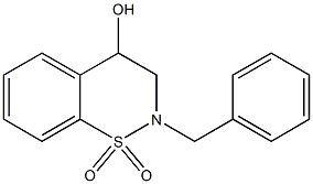 2-BENZYL-3,4-DIHYDRO-2H-1,2-BENZOTHIAZIN-4-OL 1,1-DIOXIDE Struktur