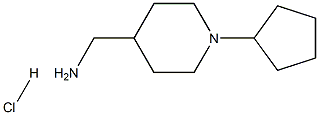 C-(1-CYCLOPENTYL-PIPERIDIN-4-YL)-METHYLAMINE HYDROCHLORIDE Struktur