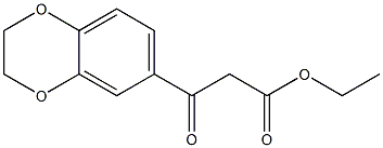 ethyl [3,4-(ethylenedioxy)benzoyl]acetate Struktur