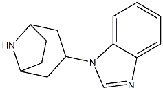 1-(8-AZA-BICYCLO[3.2.1]OCT-3-YL)-1H-BENZOIMIDAZOLE Struktur