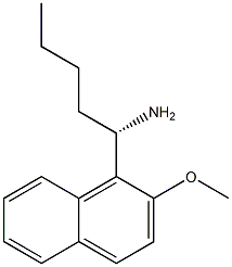 (1S)-1-(2-METHOXYNAPHTHYL)PENTYLAMINE Struktur