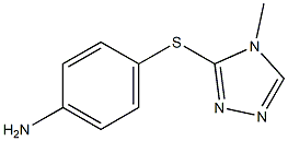 4-[(4-METHYL-4H-1,2,4-TRIAZOL-3-YL)THIO]ANILINE Struktur