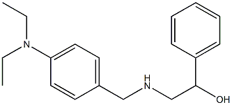 2-((4-(DIETHYLAMINO)BENZYL)AMINO)-1-PHENYLETHANOL Struktur