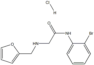 N-(2-BROMOPHENYL)-2-[(2-FURYLMETHYL)AMINO]ACETAMIDE HYDROCHLORIDE Struktur