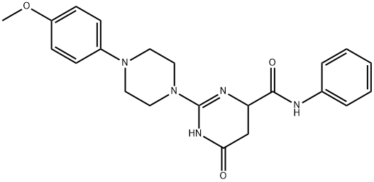 2-(4-(4-METHOXYPHENYL)PIPERAZIN-1-YL)-6-OXO-N-PHENYL-3,4,5,6-TETRAHYDROPYRIMIDINE-4-CARBOXAMIDE Struktur