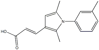 (2E)-3-[2,5-DIMETHYL-1-(3-METHYLPHENYL)-1H-PYRROL-3-YL]ACRYLIC ACID Struktur