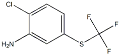 2-CHLORO-5-TRIFLUOROMETHYLSULFANYL-PHENYLAMINE Struktur