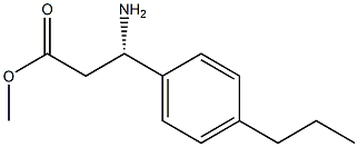 METHYL (3S)-3-AMINO-3-(4-PROPYLPHENYL)PROPANOATE Struktur