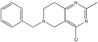 6-BENZYL-4-CHLORO-5,6,7,8-TETRAHYDRO-2-METHYLPYRIDO[4,3-D]PYRIMIDINE Struktur