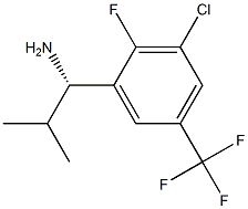 (1S)-1-[3-CHLORO-2-FLUORO-5-(TRIFLUOROMETHYL)PHENYL]-2-METHYLPROPYLAMINE Struktur