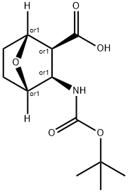 DIEXO-3-TERT-BUTOXYCARBONYLAMINO-7-OXA-BICYCLO[2.2.1]HEPTANE-2-CARBOXYLIC ACID Struktur