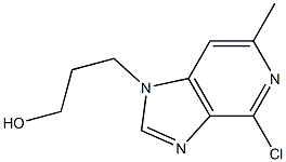 3-(4-CHLORO-6-METHYL-1H-IMIDAZO[4,5-C]PYRIDIN-1-YL)PROPAN-1-OL Struktur