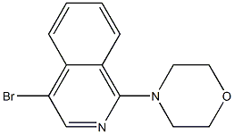 4-BROMO-1-(MORPHOLIN-4-YL)ISOQUINOLINE Struktur