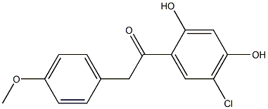 5'-CHLORO-2',4'-DIHYDROXY-2(4'-METHOXYPHENYL)ACETOPHENONE Struktur