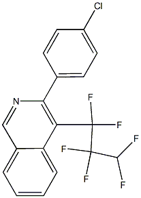 3-(4-CHLOROPHENYL)-4-(1,1,2,2,3,3-HEXAFLUOROPROPYL)ISOQUINOLINE Struktur