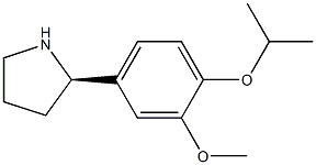 4-((2R)PYRROLIDIN-2-YL)-2-METHOXY-1-(METHYLETHOXY)BENZENE Struktur