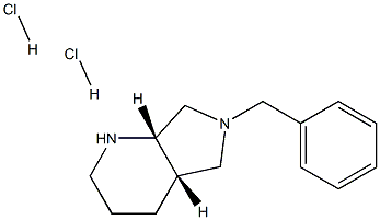 (S,S)-6-BENZYL-OCTAHYDRO-PYRROLO[3,4-B]PYRIDINE DIHYDROCHLORIDE Struktur