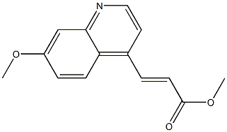 3-(7-METHOXQUINOLINE-4-YL)ACRYLIC ACID METHYL ESTER Struktur