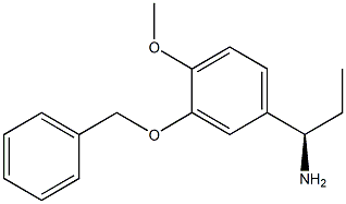 (1R)-1-[4-METHOXY-3-(PHENYLMETHOXY)PHENYL]PROPYLAMINE Struktur