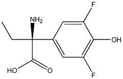 (2S)-2-AMINO-2-(3,5-DIFLUORO-4-HYDROXYPHENYL)BUTANOIC ACID Struktur