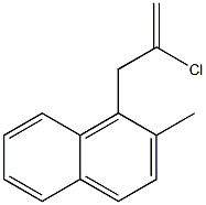 2-CHLORO-3-(2-METHYL-1-NAPHTHYL)-1-PROPENE Struktur