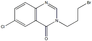 6-CHLORO-3-(3-BROMO-PROPYL)-3H-QUINAZOLIN-4-ONE Struktur