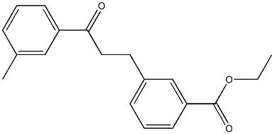 3-(3-CARBOETHOXYPHENYL)-3'-METHYLPROPIOPHENONE Struktur